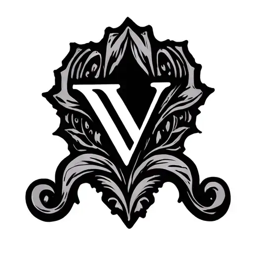 Letter V Stamp