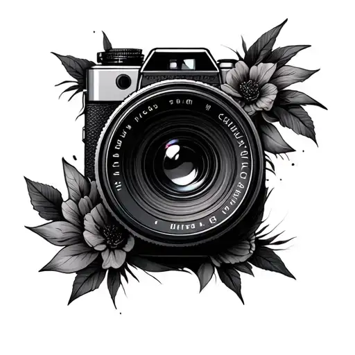 Pellicule De Cinema Camera Lens Surrounded