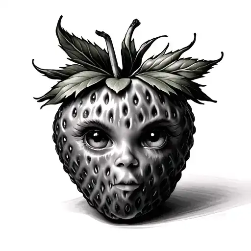 Strawberry With A Face