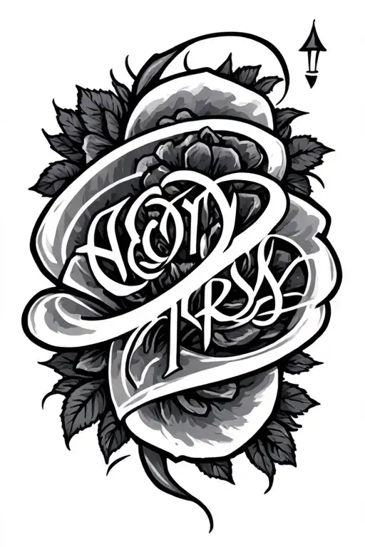 Hidden Name Tattoo Matt