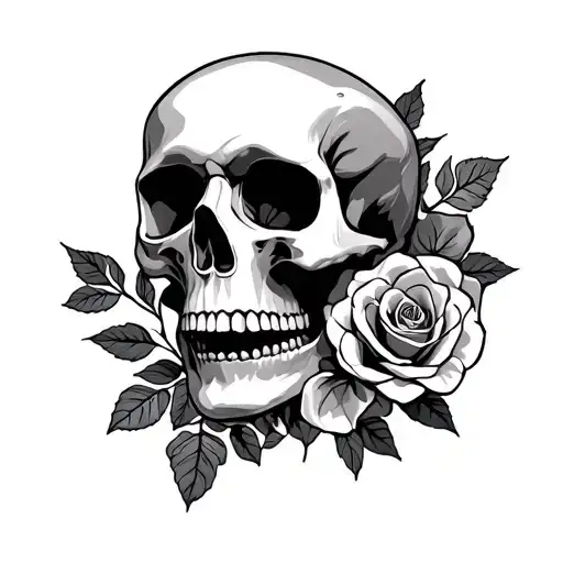 Skull And Roses