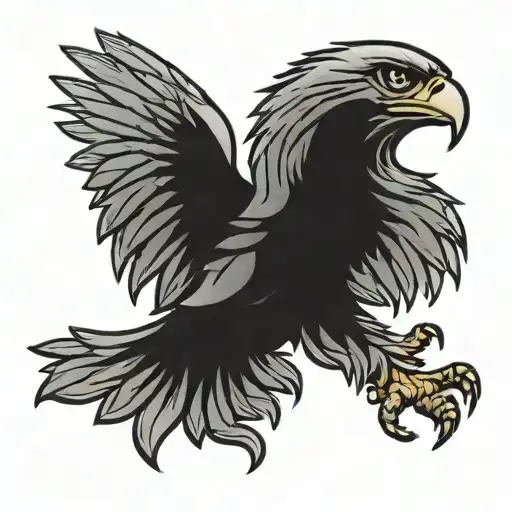 Polish Eagle In Front