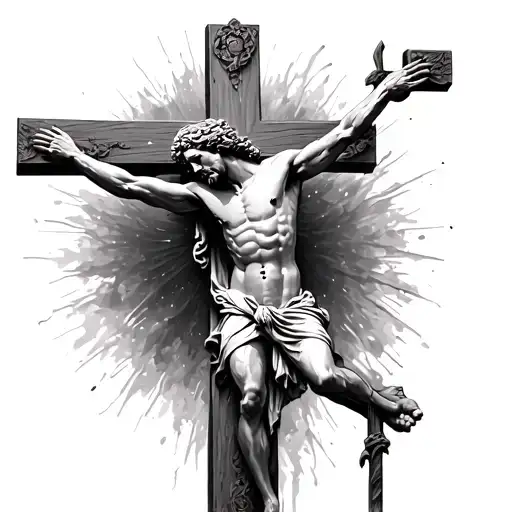 God On A Cross