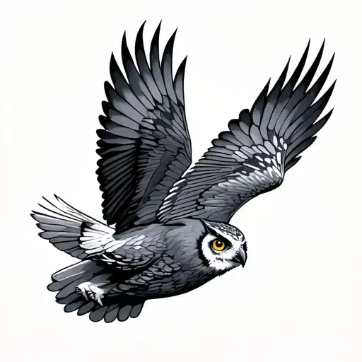 Owl Flying Simple