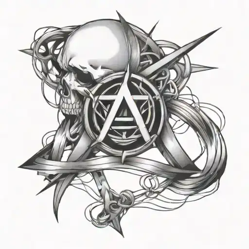 Anarchy A With Wire Wrapped
