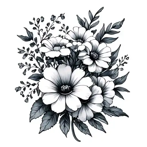 Flowers And Letters