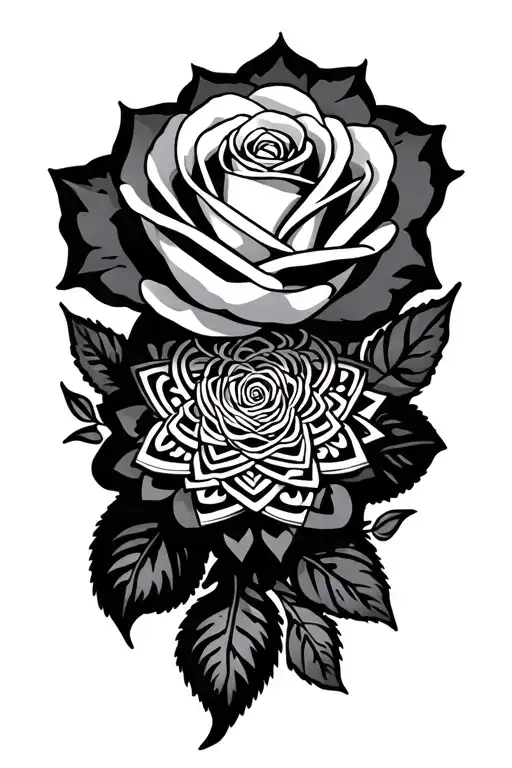 Aztec Rose Wrapped