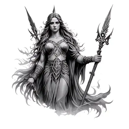 Norse Goddess Jord With Out Goddess