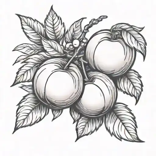 Peach And Cherry
