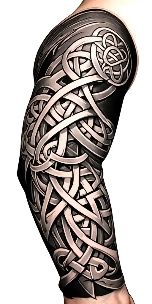 Armor Arm Sleeve With Celtic Knots