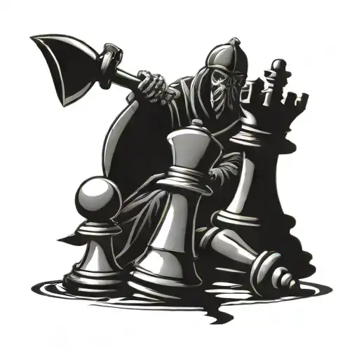 Chess Dark Fighting Black And White Evil