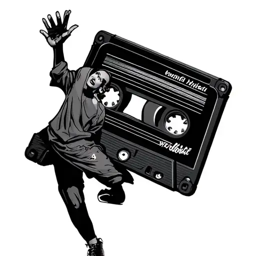 Hip Hop Dancer 90'S Inspired Cassette Tape