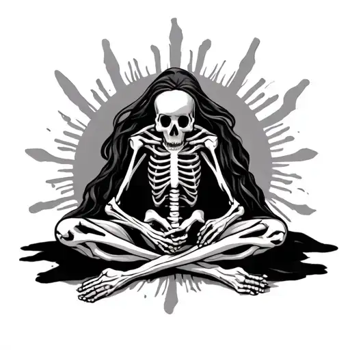 Skeleton Doing Namaz