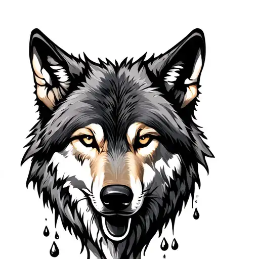 Wolf W Tear Drops