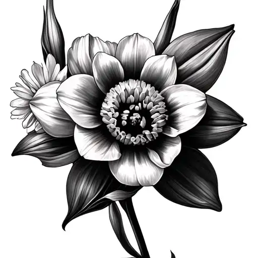 Daffodil And Marigold