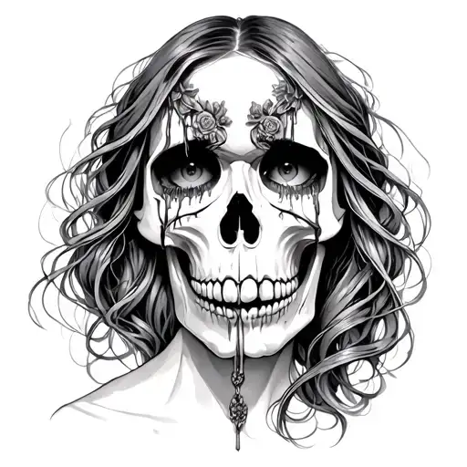 Woman Cry Skull