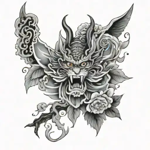 Tradicional Japonese Black Grey