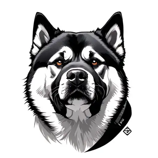 American Akita Samurai