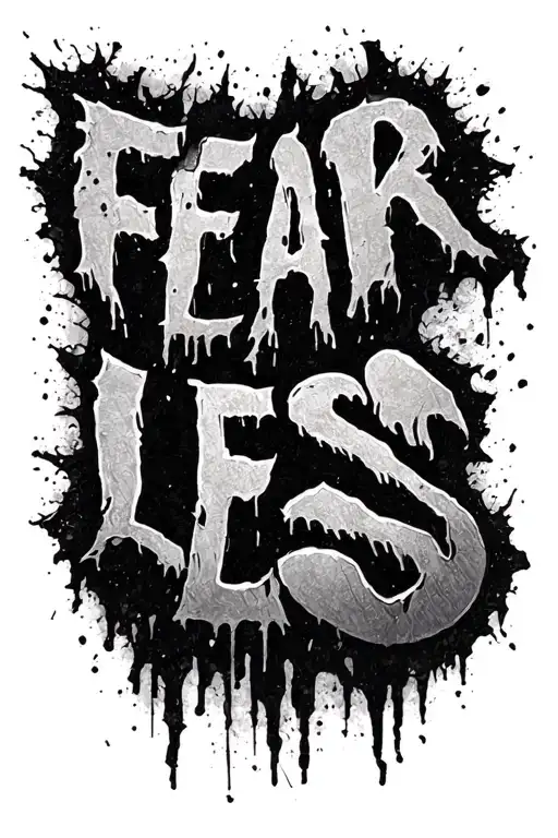The Word Fear Scratched Out Exposing The Word Less