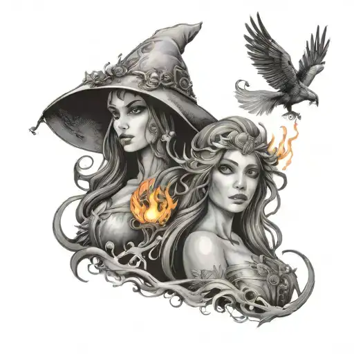 Fire Princess And Mage