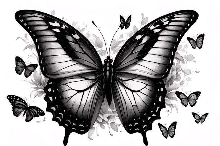 Butterflies Flying Around