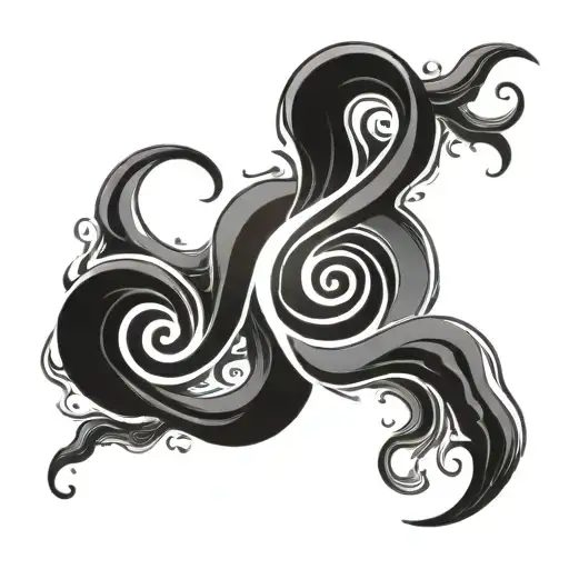 Cancer Zodia Glyph Water Wave