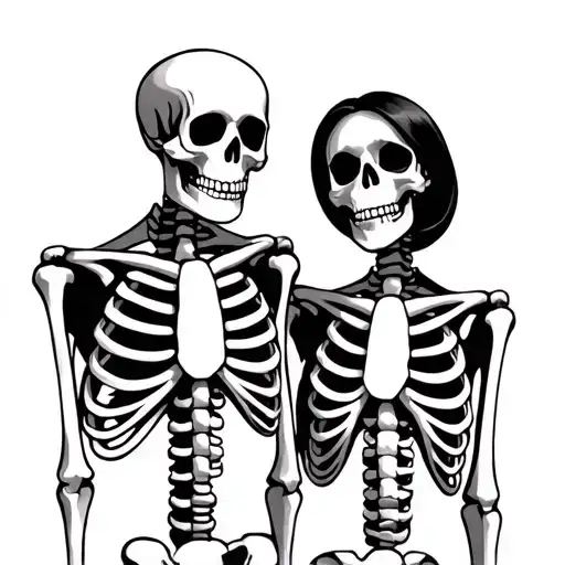 Skeleton Couple