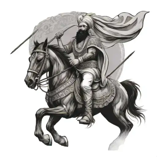 Sikh Warrior Riding