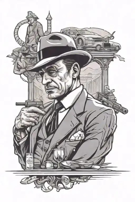 Mafia Scene With A Luxurious Dirt And Dirty Luxury