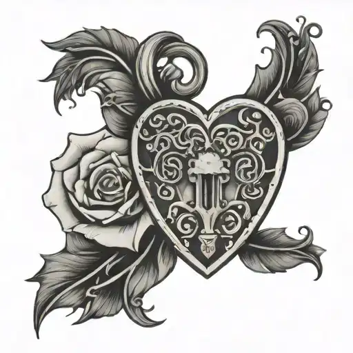 Brittney Ortiz With Heart Shaped Lock