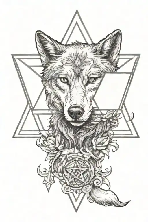 Wolf Star Of David