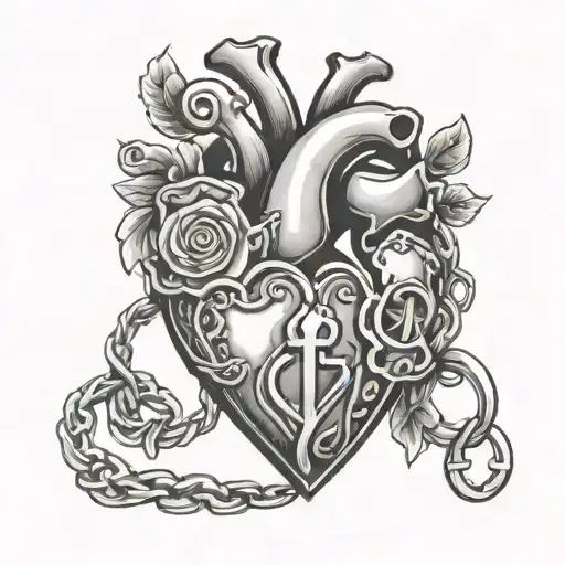 Heart With Lock In It