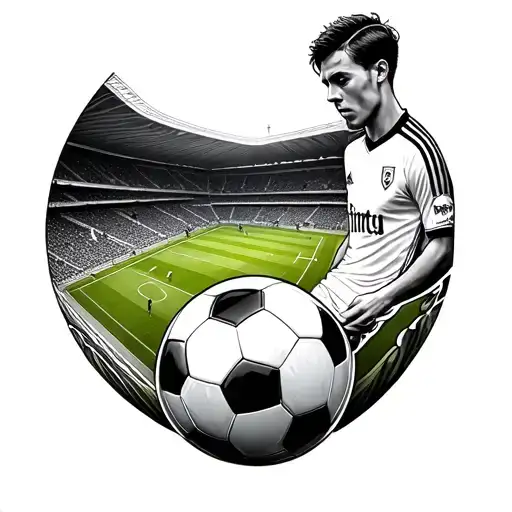 Soccer And Stadium Full Arm Sleeve