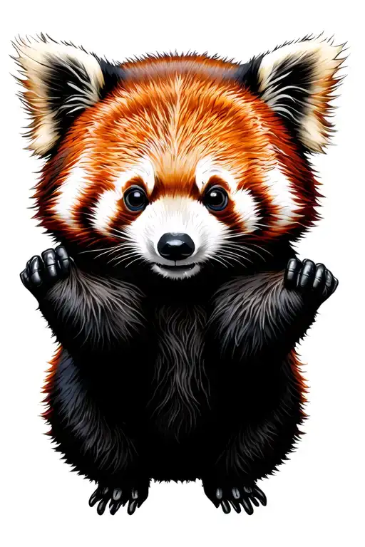 Red Panda Listening To Metal Music