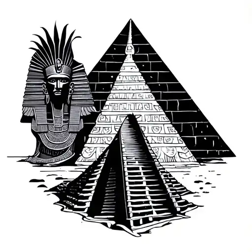 Pyramid And Egypt Gods