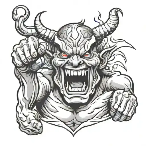 Father With Fist Demon