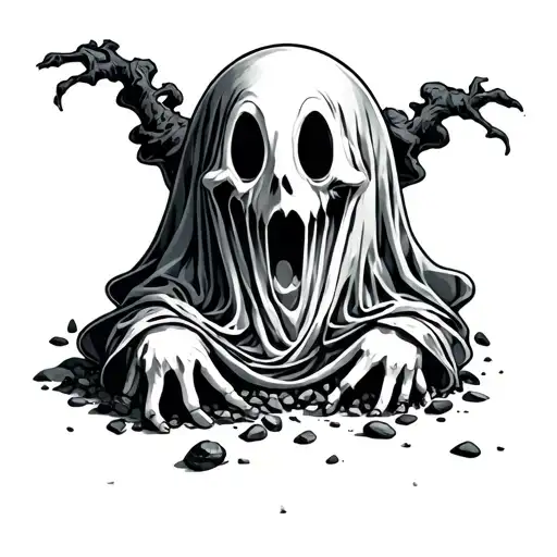 Friendly Ghost With Gravel