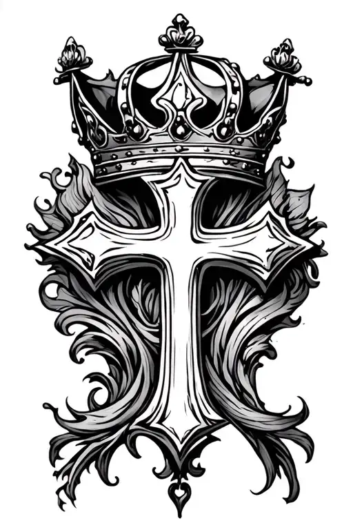Cross With Crown