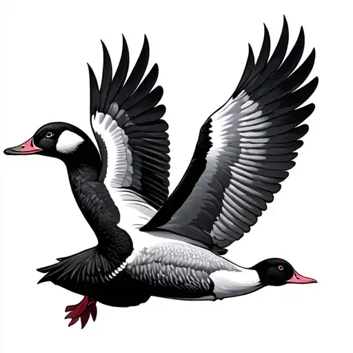 Waterfowl Flying