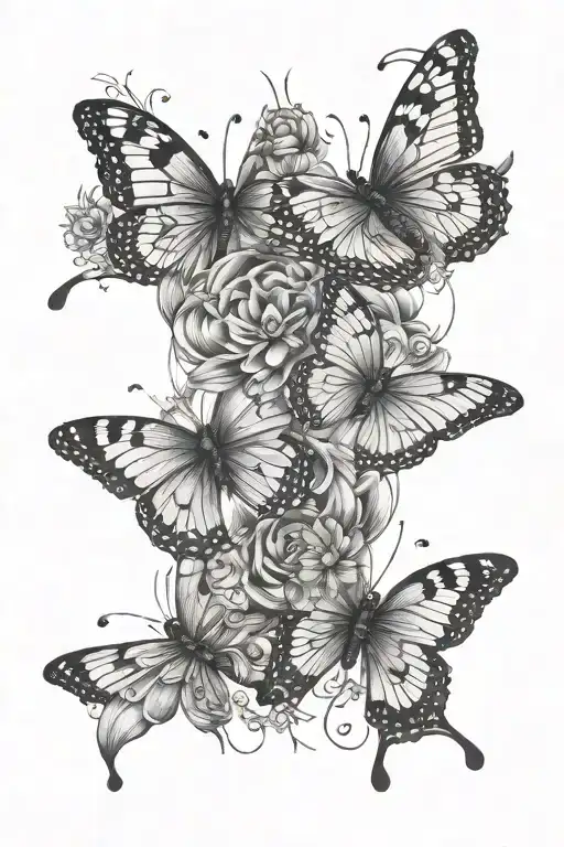 Mind Over Matter With Butterflies Around It