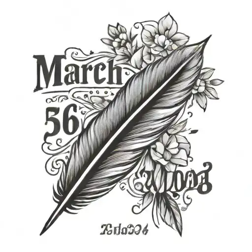 Feather And Date March 1St 2024