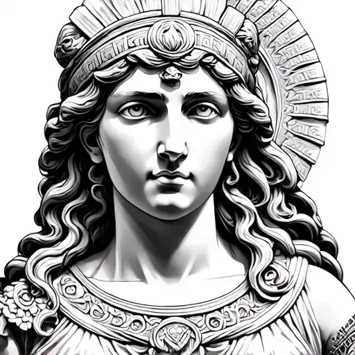 Buste D Athena Greek Goddess