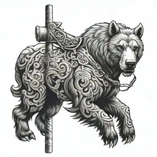 Horse Pole Bear