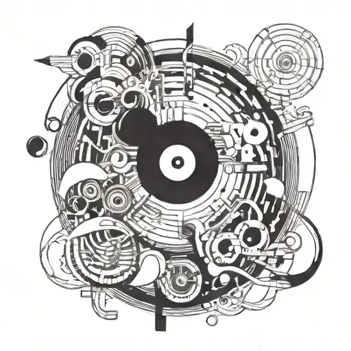 Abstract Creativemusicart Pieces90sanimerealism