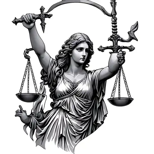 Lady Justice With Sword