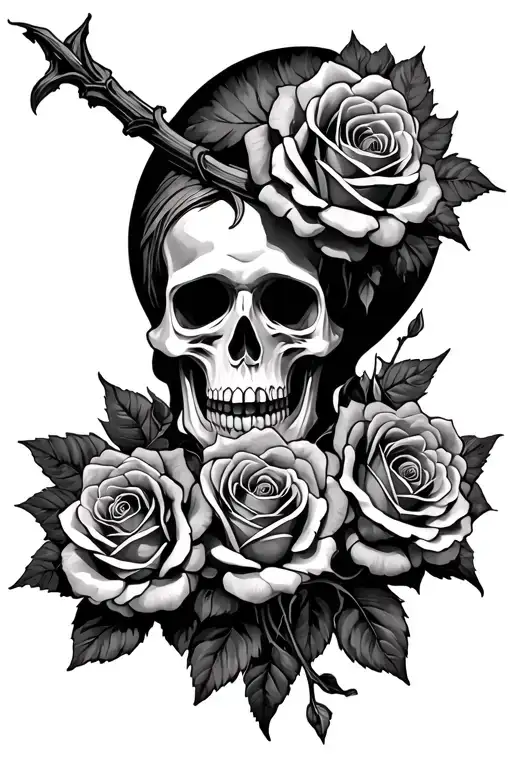 Holy Death With Roses
