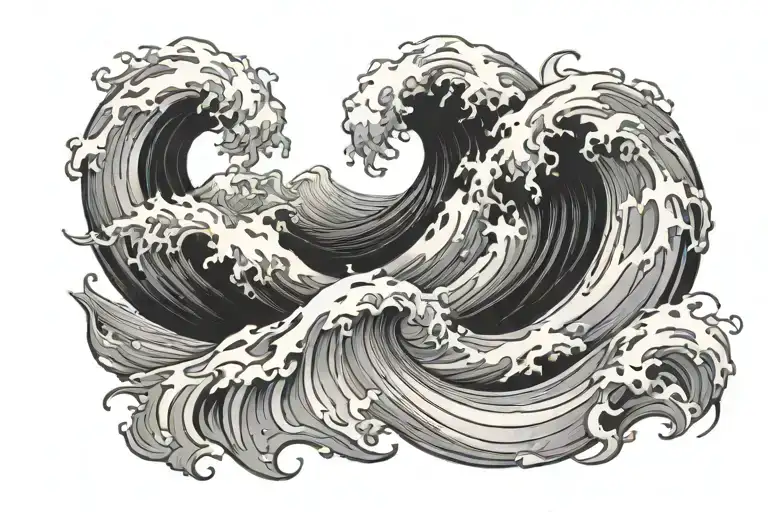 Waves Forming The Shape