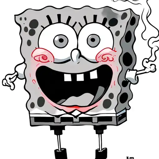 Spongebob Smoking Weed