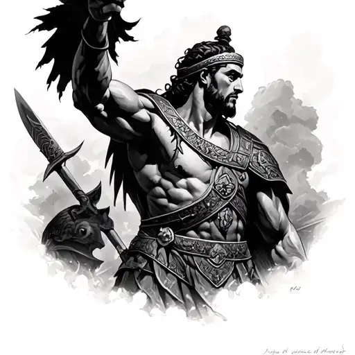 Guerrero De La Antigua Rome In Battle