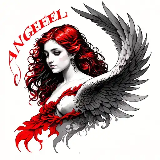 Angely In Red Ink